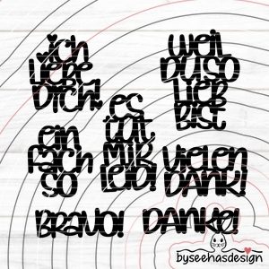 Texte einfach so Plotterdatei SVG DXF FCM